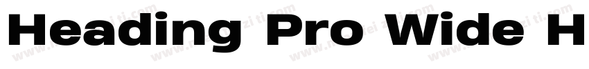 Heading Pro Wide Hea字体转换